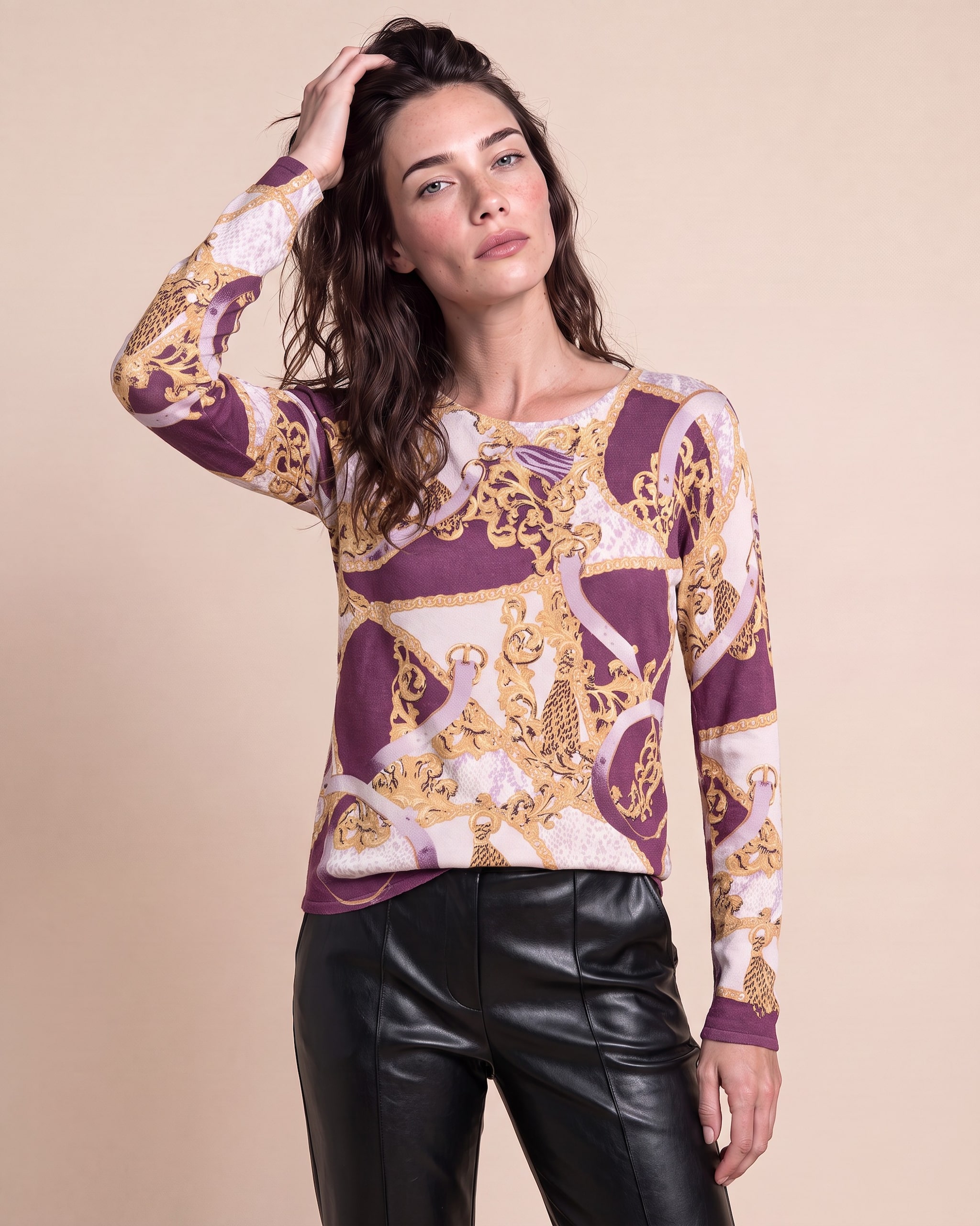 Produktabbildung für Pullover mit Ornamentmuster