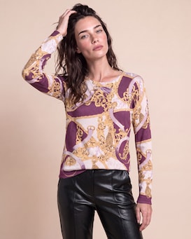 Produktabbildung für Pullover mit Ornamentmuster