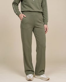 Produktabbildung für Wide-Leg Jerseyhose mit Metallic-Detail