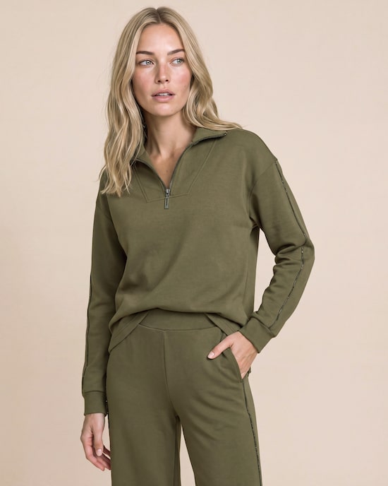 Produktabbildung für Sweater mit Troyerkragen