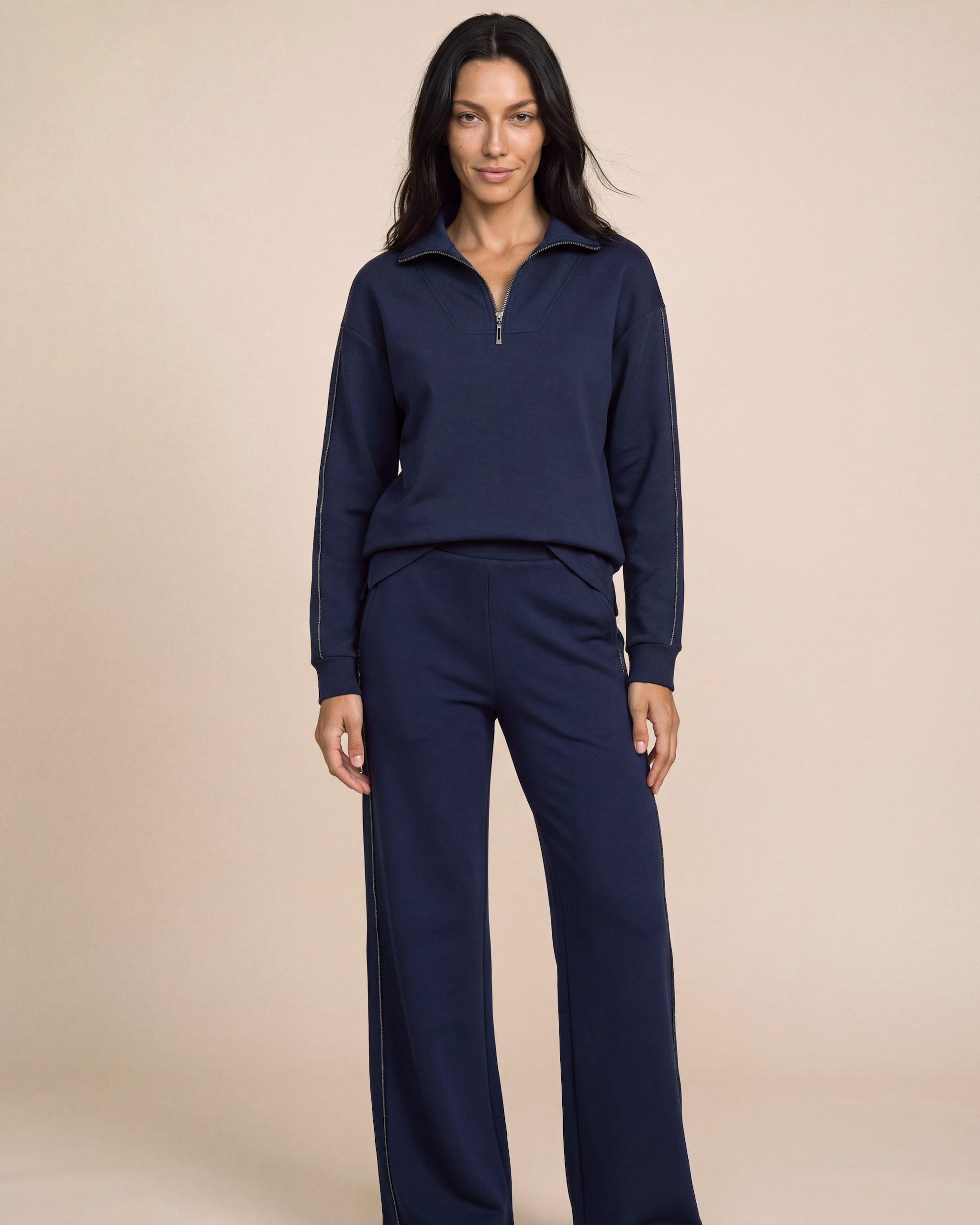 Produktabbildung für Sweater mit Troyerkragen