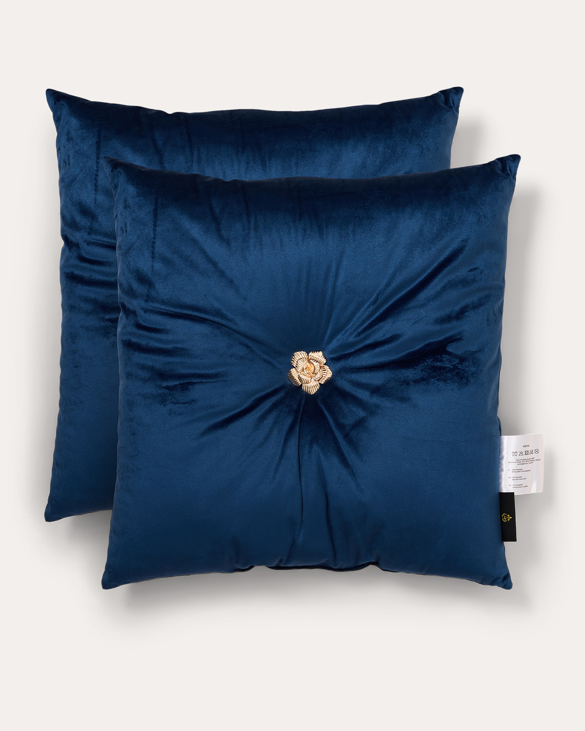 Produktabbildung für Samt-Dekokissen "Majesty", 2tlg.