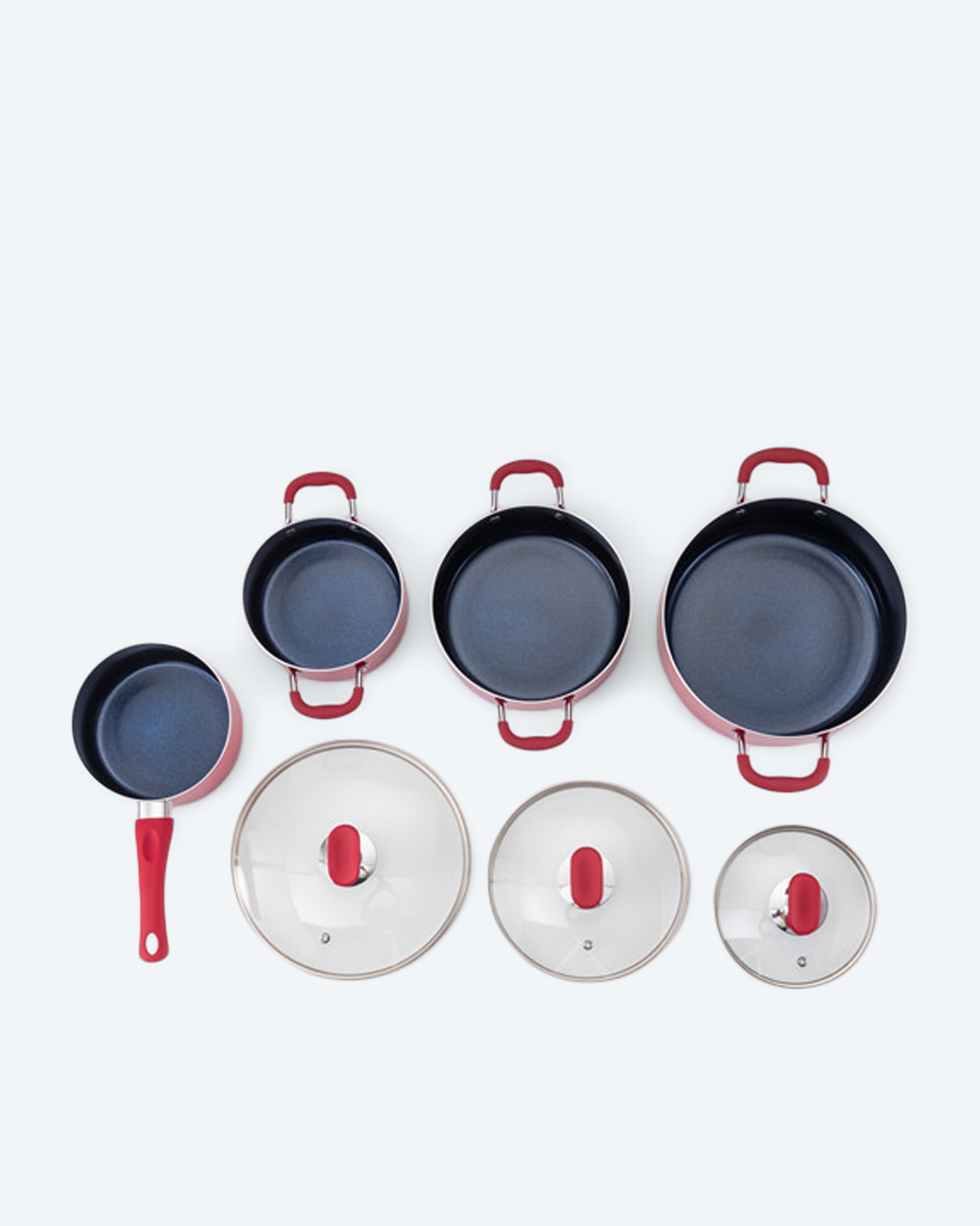 Produktabbildung für Topf-Set mit Diamant-Keramikbeschichtung, 7tlg.