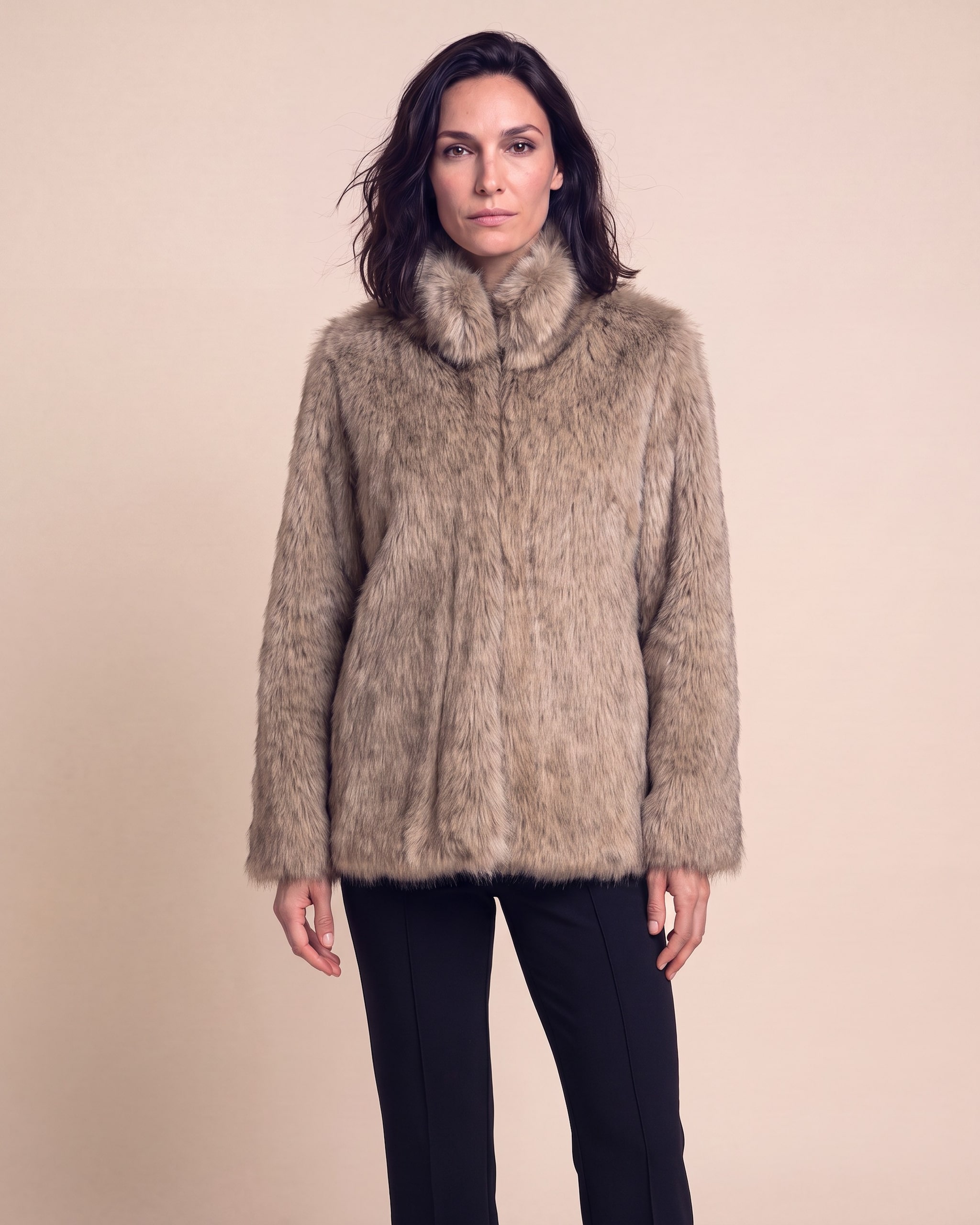 Produktabbildung für Webpelz-Longjacke
