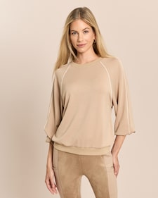 Produktabbildung für Sweatshirt mit Kontrastdetails