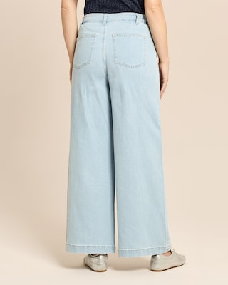 Produktabbildung 4 für Wide-Leg-Jeans mit Teildehnbund