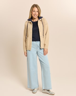 Produktabbildung 3 für Wide-Leg-Jeans mit Teildehnbund