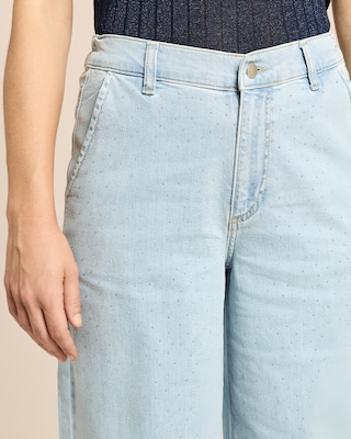 Produktabbildung 5 für Wide-Leg-Jeans mit Teildehnbund