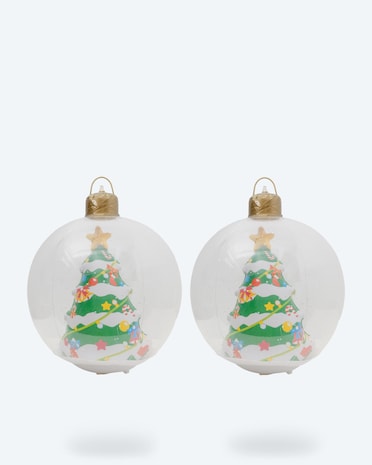 Produktabbildung für LED-Weihnachtskugeln, 2tlg.