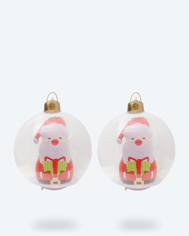 LED-Weihnachtskugeln, 2tlg.