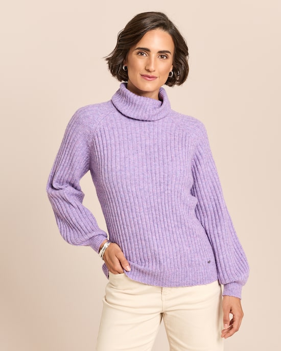 Produktabbildung für Pullover mit Rollkragen