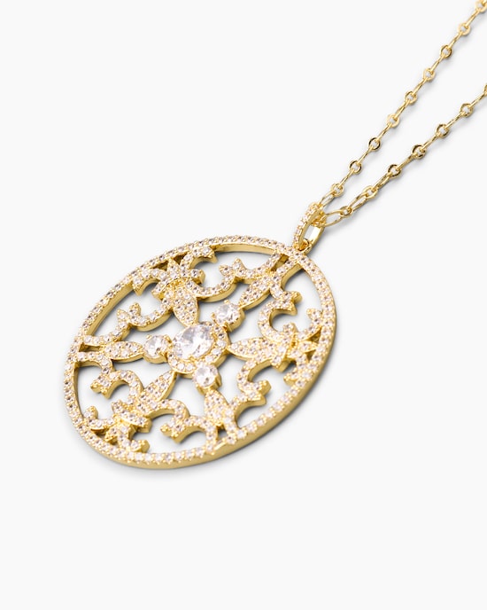 Produktabbildung für Kette + Anhänger mit Zirkonia