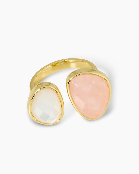 Produktabbildung für Ring mit Edelsteinen & Perlmutt