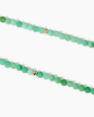 Produktabbildung 4 für Collier mit Chrysopras, SWZ-Perle & Hämatit