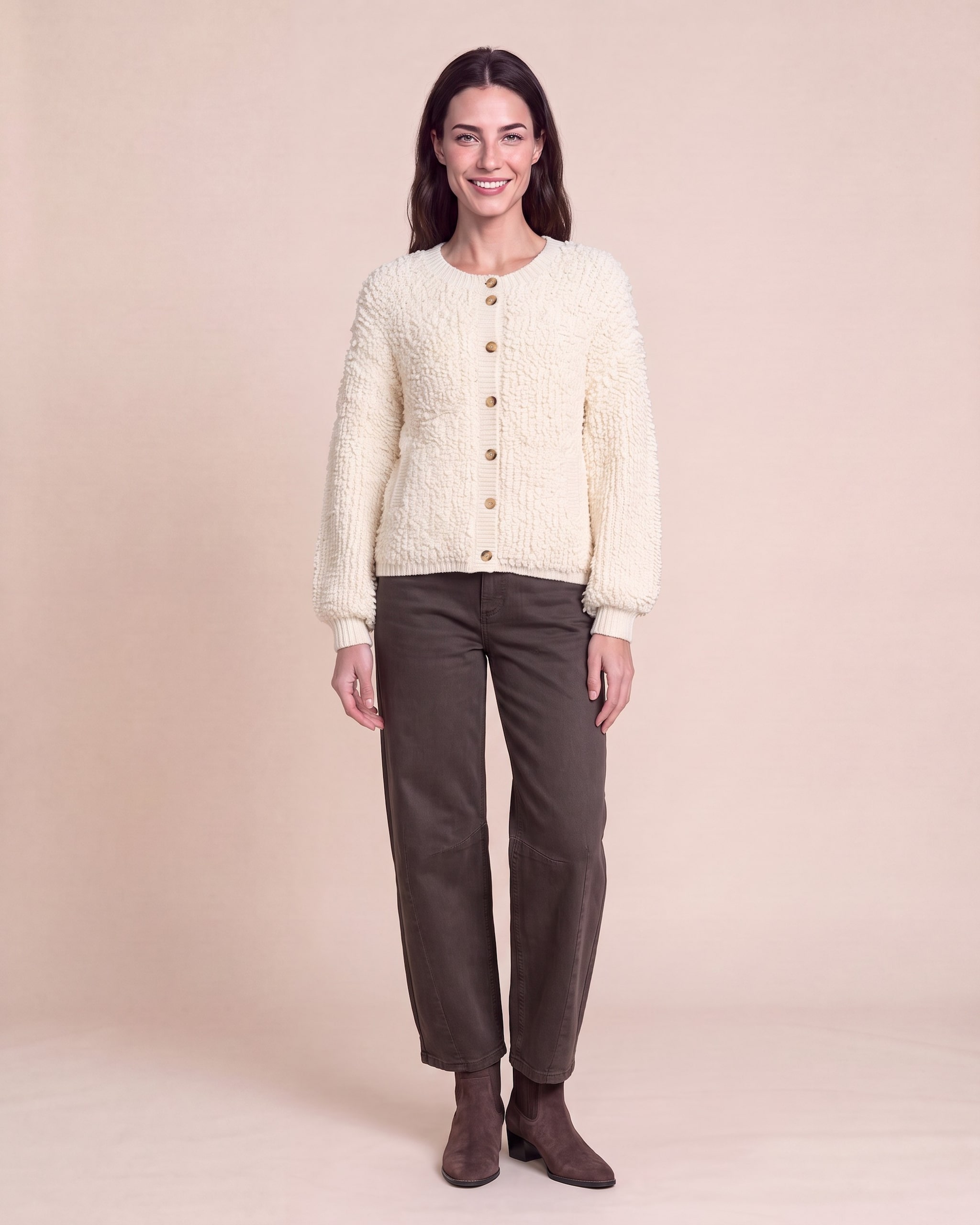 Produktabbildung für Cardigan mit Schlaufengarn