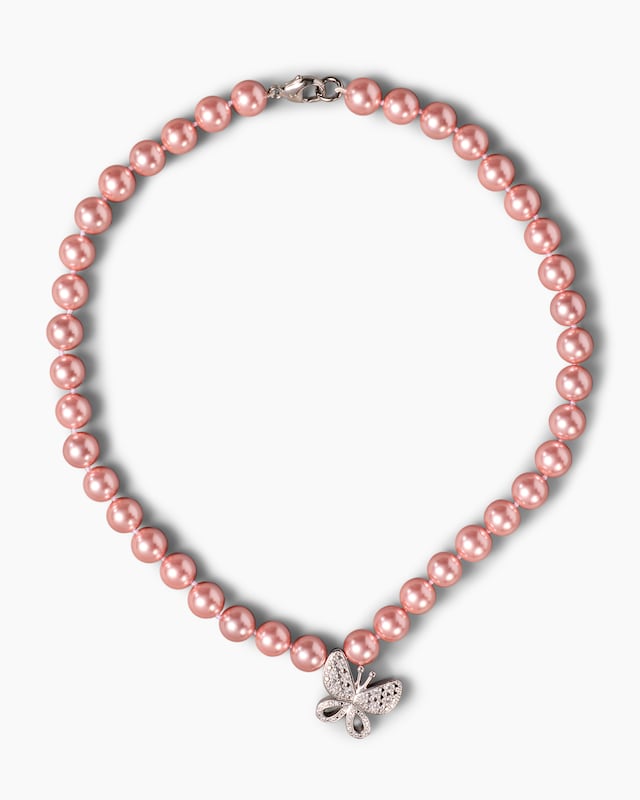 Collier MK-Perlen 10mm & Zirkonia