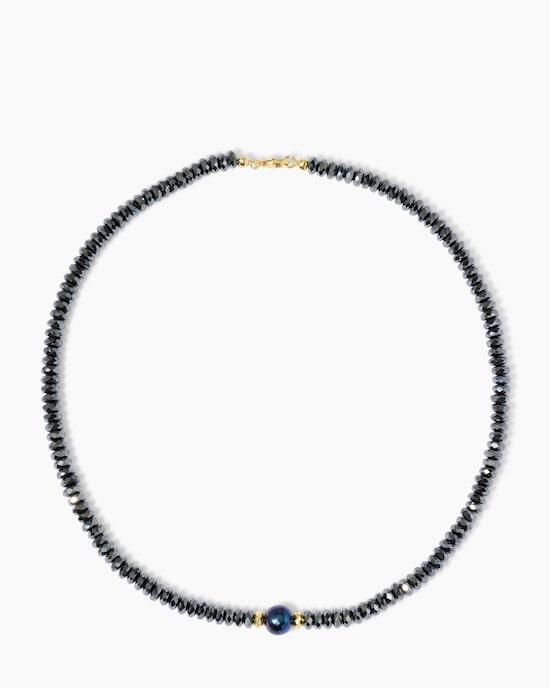 Produktabbildung für Collier mit Hämatit & SWZ-Perlen