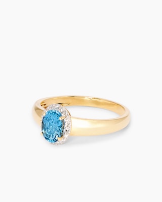 Produktabbildung 2 für Ring mit Santa Maria di Afrika Aquamarin & Diamanten