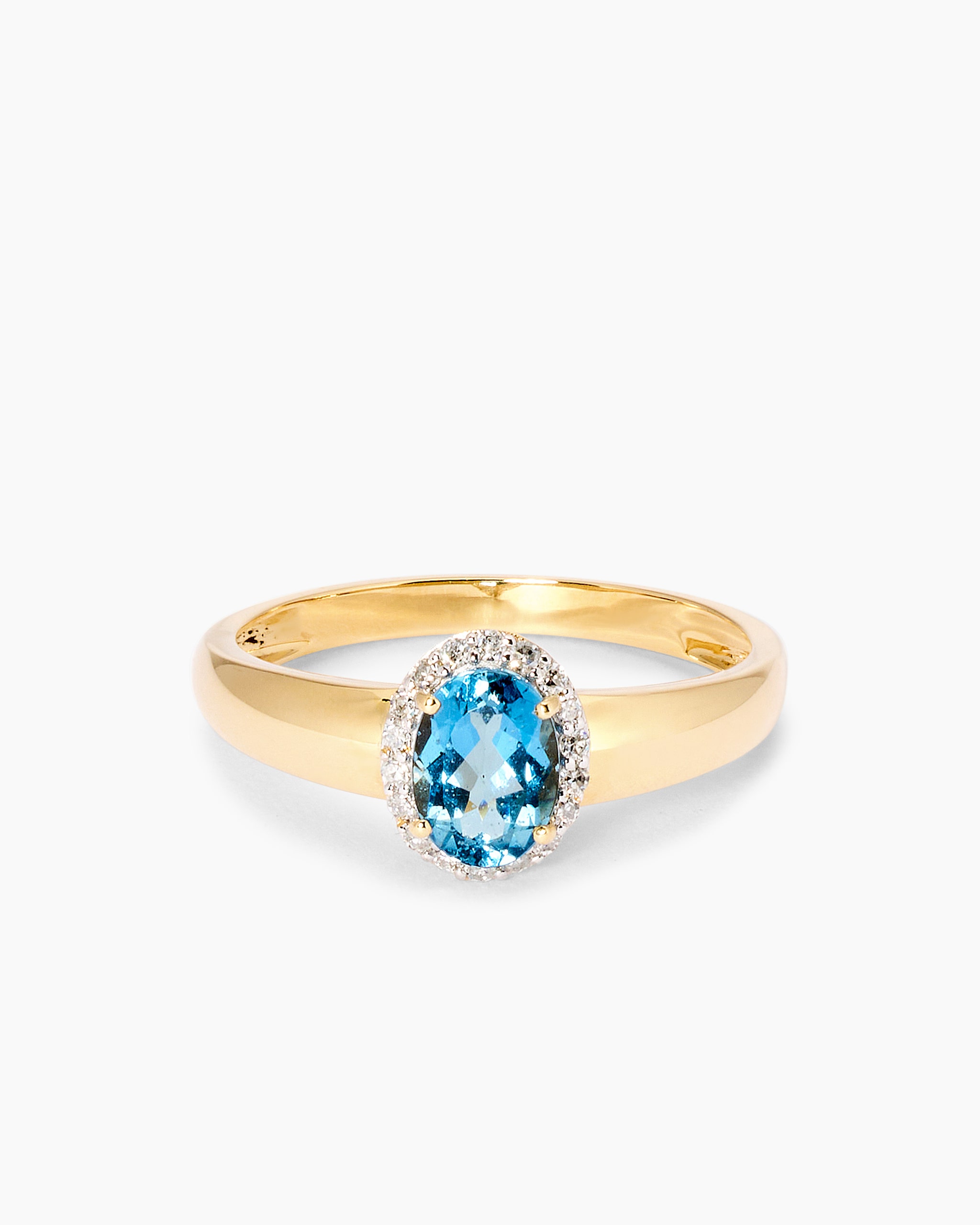 Produktabbildung für Ring mit Santa Maria di Afrika Aquamarin & Diamanten
