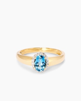 Produktabbildung für Ring mit Santa Maria di Afrika Aquamarin & Diamanten