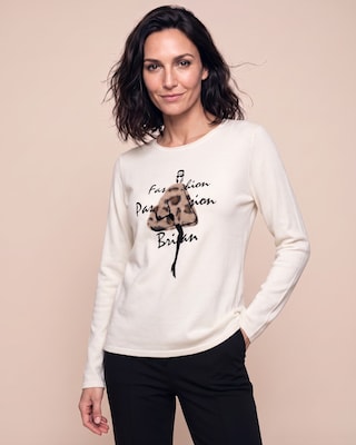 Produktabbildung 1 für Pullover mit Modeskizze