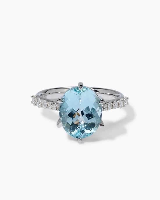 Produktabbildung für Ring mit Santa Maria Aquamarin & Diamanten