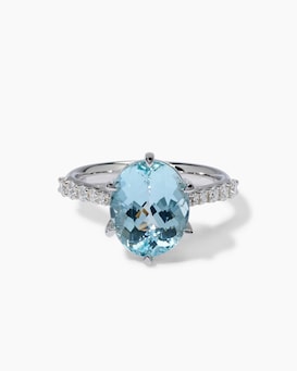 Produktabbildung für Ring mit Santa Maria Aquamarin & Diamanten