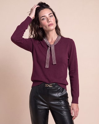 Produktabbildung 1 für Pullover mit Strass und Bindeband