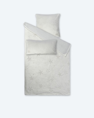 Produktabbildung 2 für Bettwäsche-Set "Kuschelfell Stern", 3tlg.