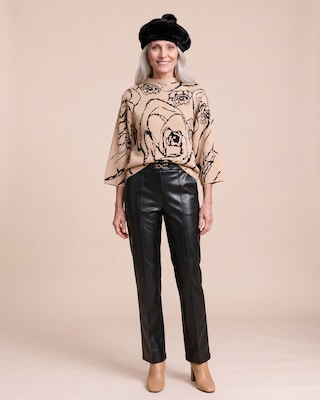 Produktabbildung 3 für Pullover Jacquard Rosenmuster