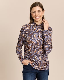 Produktabbildung für JI Rollkragen-Shirt mit Grafikprint