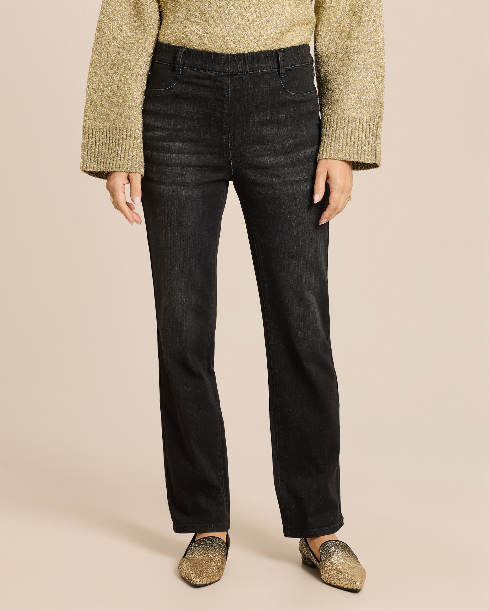 Produktabbildung für Straight Leg Jeans Rundumdehnbund