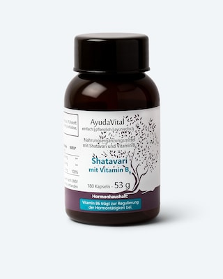 Produktabbildung 1 für Shatavari mit Vitamin B6, 180 Kapseln