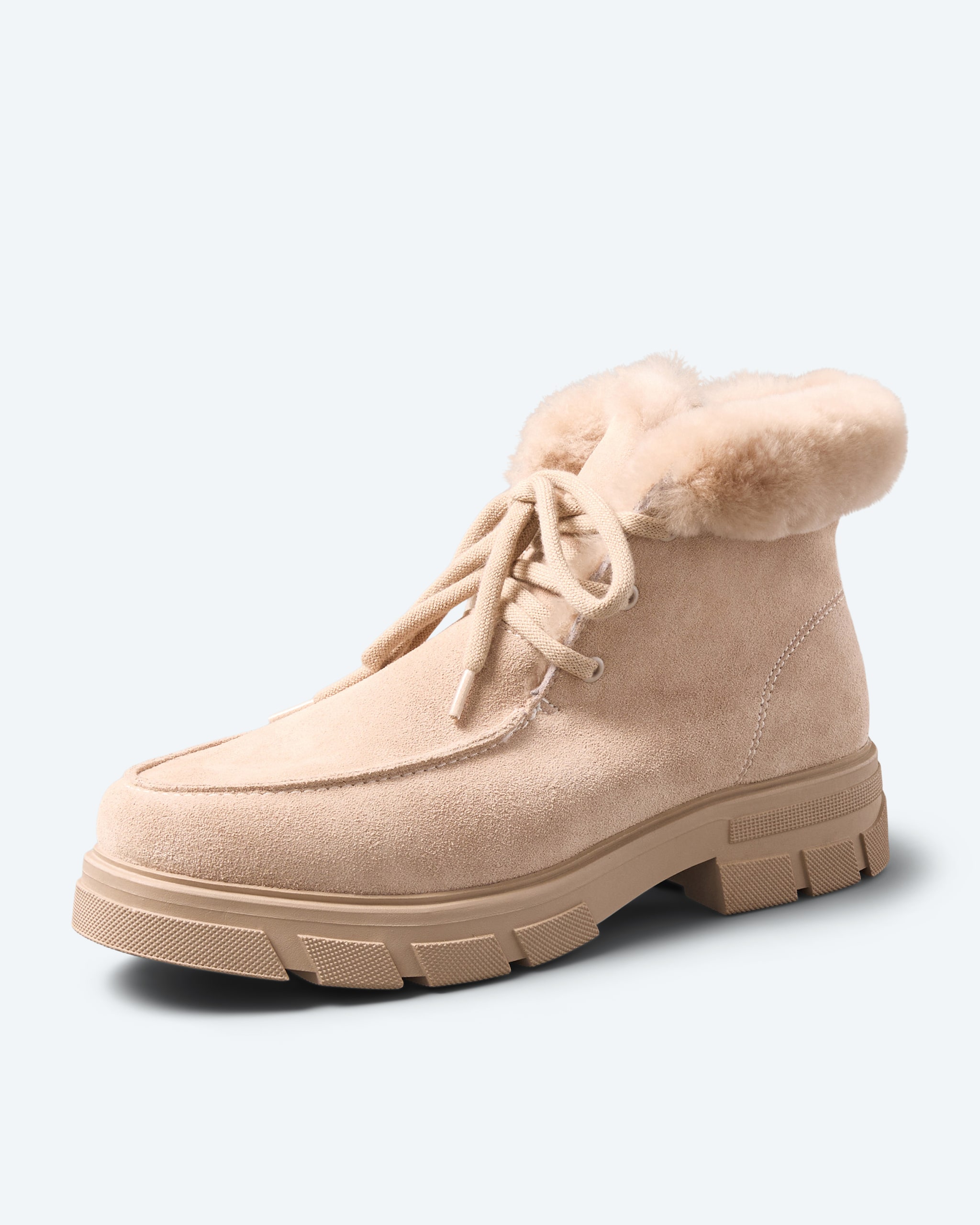 Produktabbildung für Lammfell Boot mit Schnürung