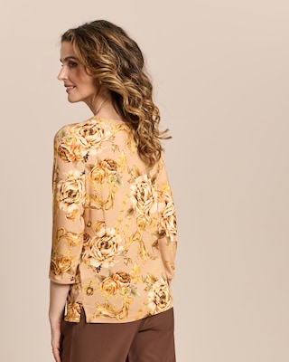 Produktabbildung 5 für Shirt mit Rosen- und Ornamentdruck