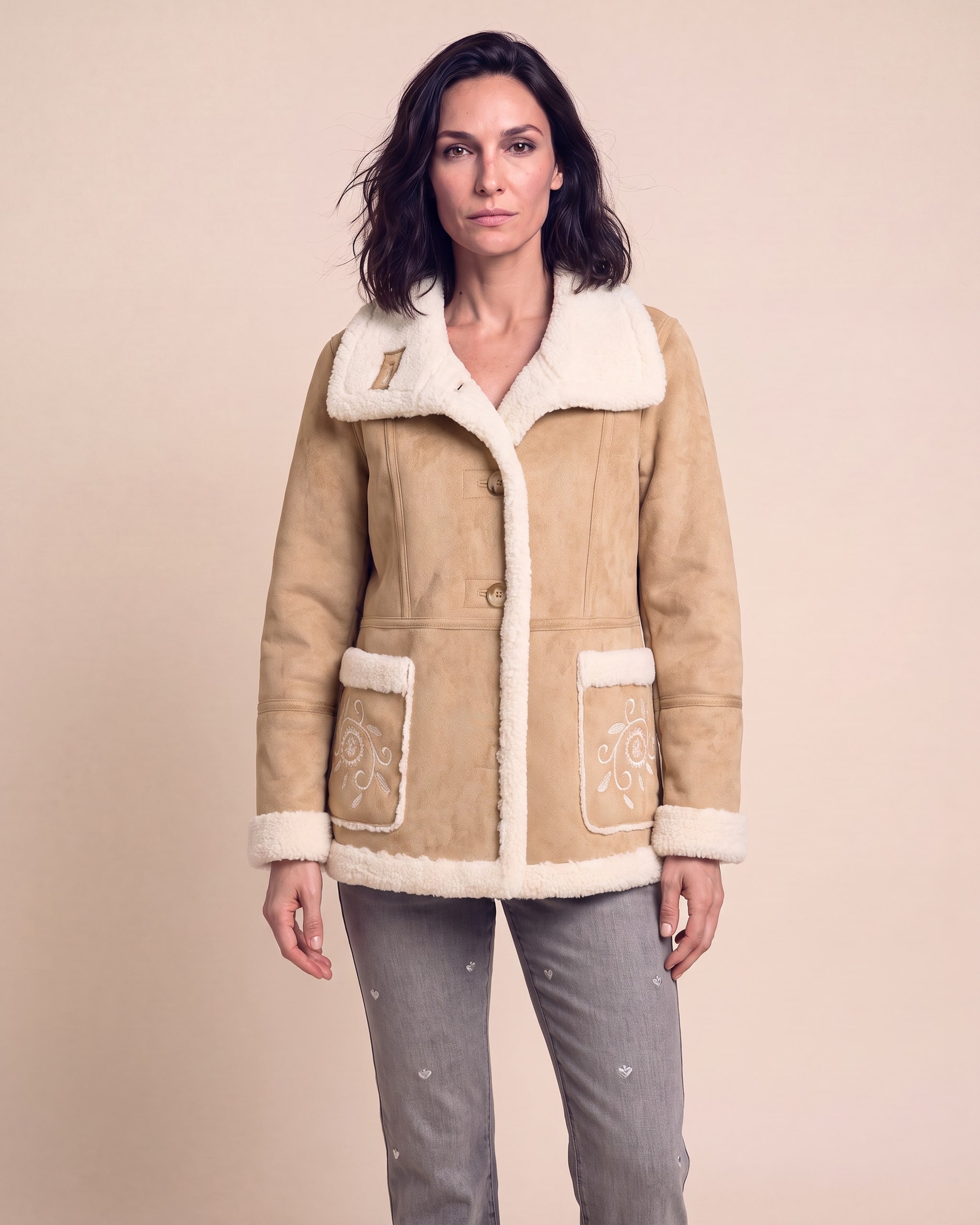 Produktabbildung für Jacke Lammfellimitat