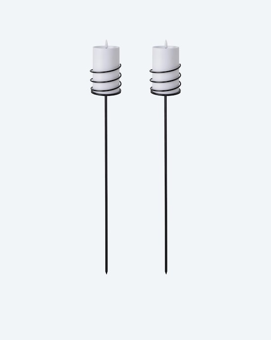 Produktabbildung für Kerzenhalter mit LED-Kerze, 2tlg.