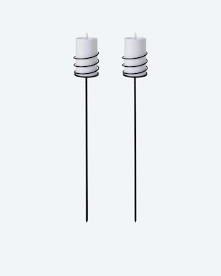 Produktabbildung 1 für Kerzenhalter mit LED-Kerze, 2tlg.