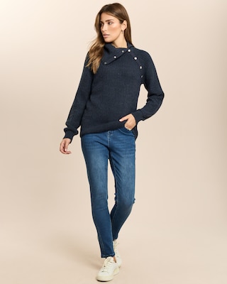 Produktabbildung 3 für Pullover mit Knopfdetail