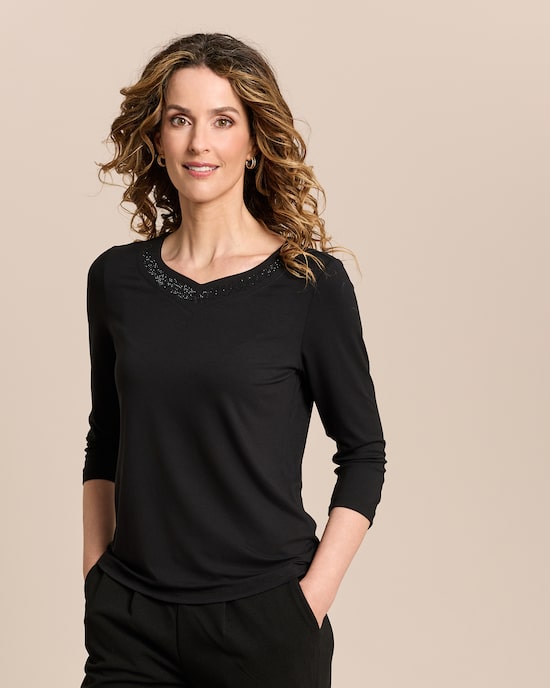 Produktabbildung für Shirt mit Strassdeko