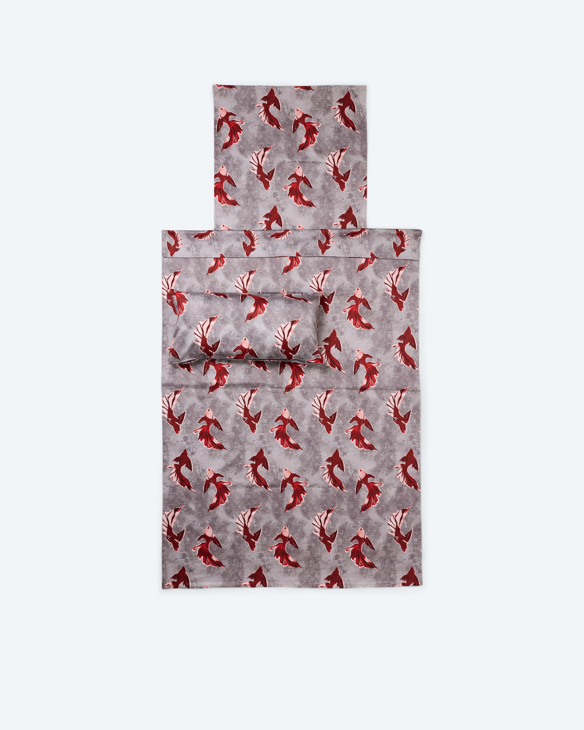 Produktabbildung für Satin-Wendebettwäsche "Koi Design", 3tlg.