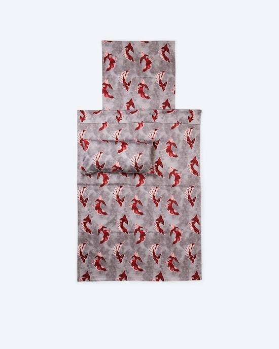 Produktabbildung für Satin-Wendebettwäsche "Koi Design", 3tlg.