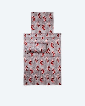 Produktabbildung für Satin-Wendebettwäsche "Koi Design", 3tlg.