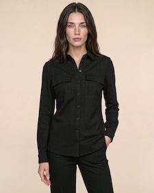 Produktabbildung für Overshirt mit Nadelstreifen