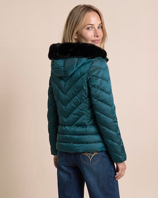 Produktabbildung 3 für Steppjacke mit Webpelzbesatz