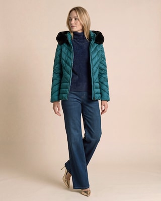 Produktabbildung 4 für Steppjacke mit Webpelzbesatz