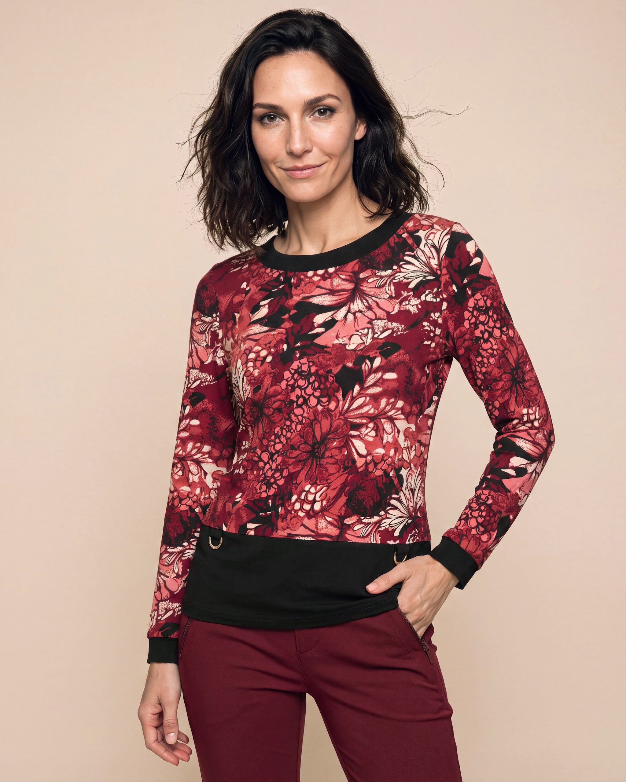 Produktabbildung für Shirt Blumen-Druck
