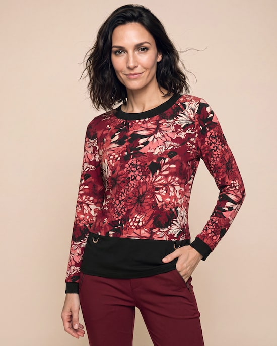 Produktabbildung für Shirt Blumen-Druck