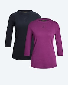 Produktabbildung für Shirt-Doppelpack mit Strasslogo