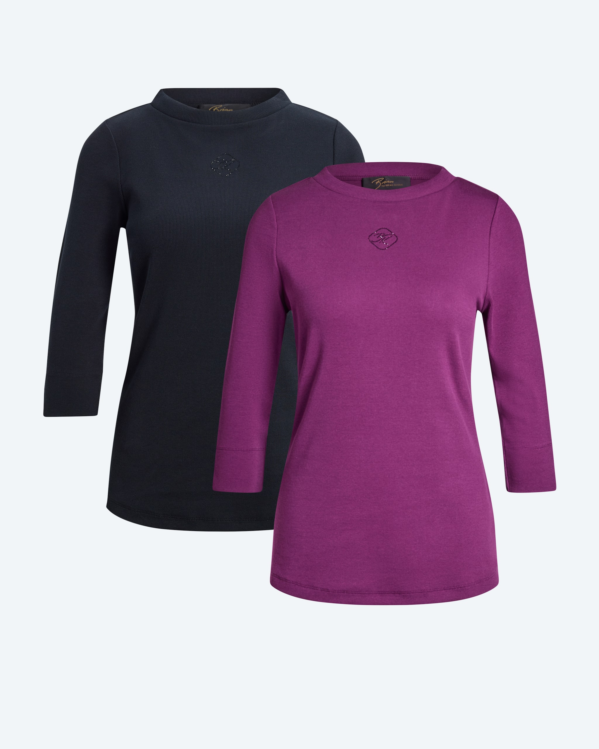 Produktabbildung für Shirt-Doppelpack mit Strasslogo